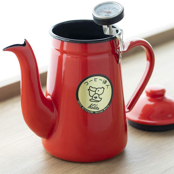 Kalita 卡莉塔 鹤嘴搪瓷珐琅手冲咖啡壶 1L #52123 161.59元 值值值-买手聚集的地方