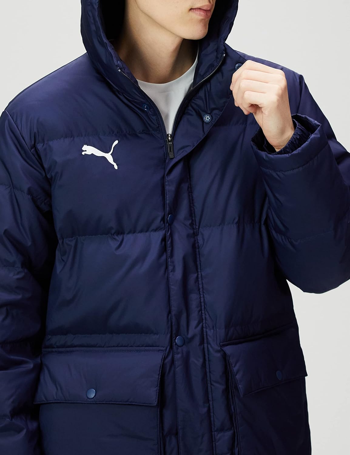 PUMA 彪马 TEAMLIGA  男士防水过膝长款连帽羽绒服 65773 664.33元 值值值-买手聚集的地方