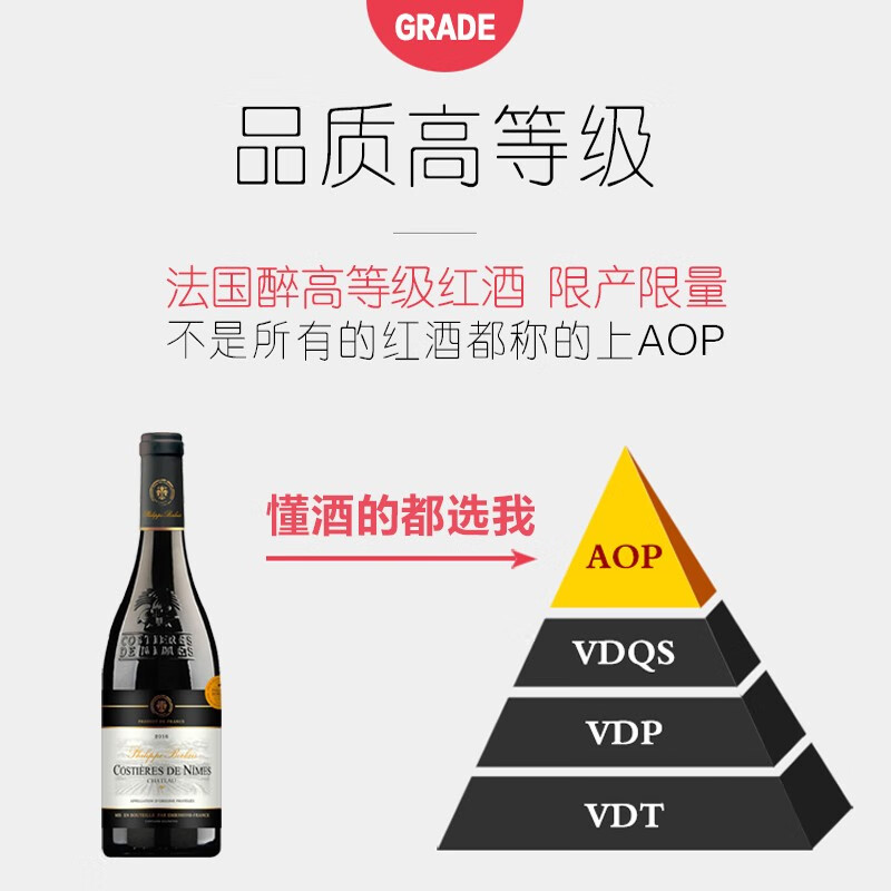 Philippe Borlais 菲利宝莱 法国原瓶进口AOP级 14.5度庄园干红葡萄酒750mL*6瓶 礼盒装 159元包邮 值值值-买手聚集的地方