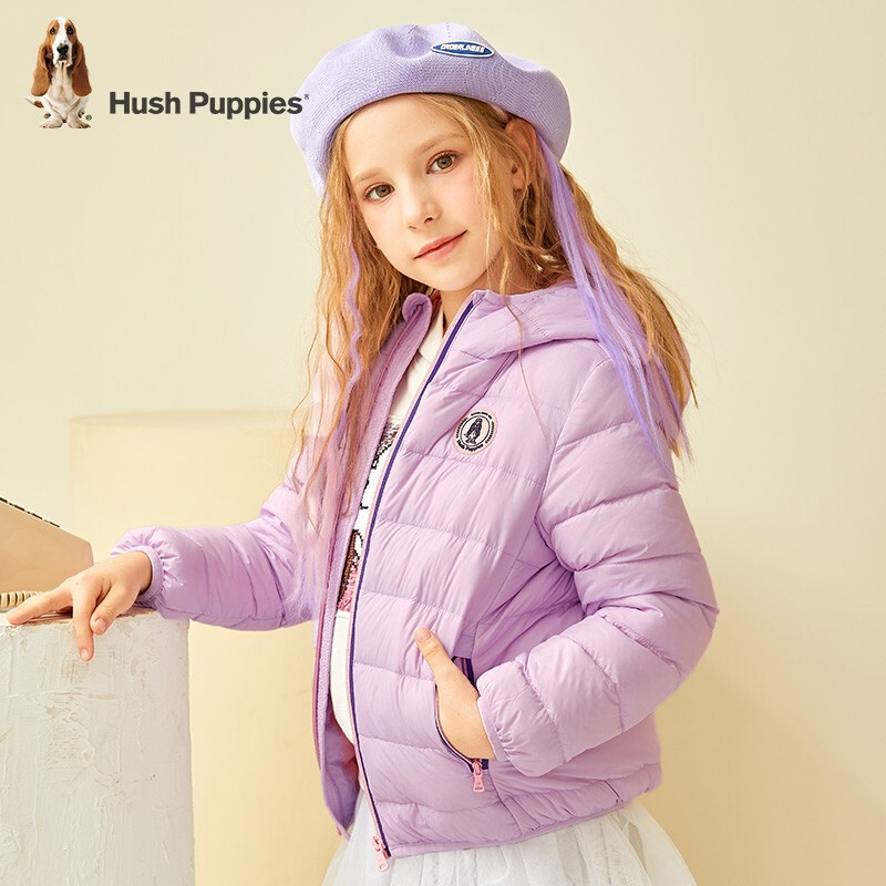 Hush Puppies 暇步士 儿童90%羽绒服外套（105~170码）两色 157元包邮（需用券） 值值值-买手聚集的地方