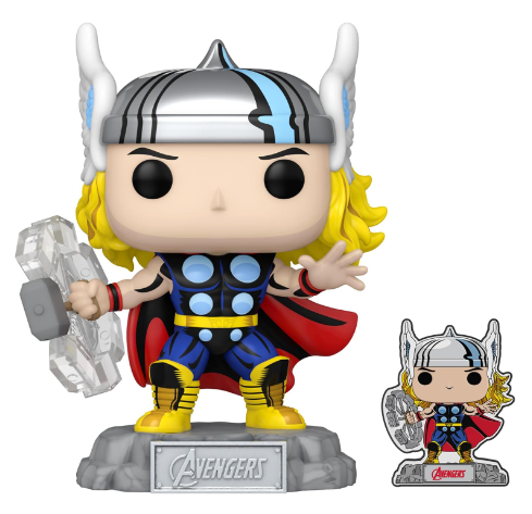 Funko Pop 复仇者联盟 60周年纪念 雷神公仔+徽章 1190 47.49元 值值值-买手聚集的地方