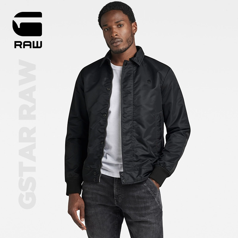 G-STAR RAW Harrington 2023年秋新品男士哈灵顿休闲夹克外套 D23650 598.04元（天猫折后1586元） 值值值-买手聚集的地方