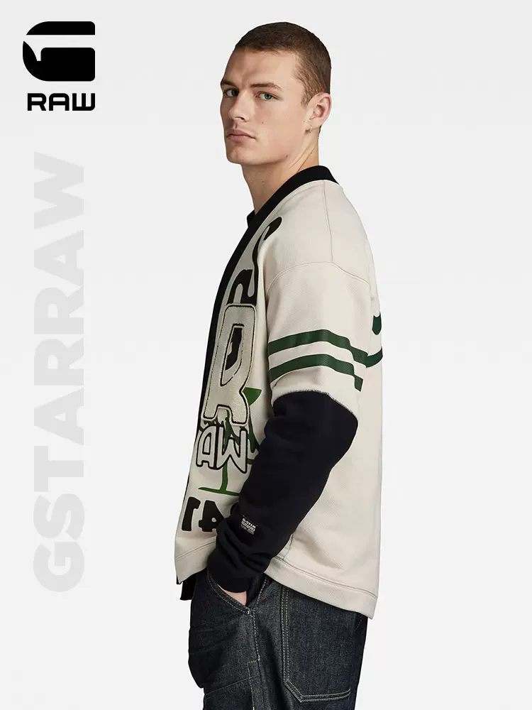 G-STAR RAW 2023冬季新品男士V领刺绣印花毛衣开衫 D24225 493.94元（天猫折后1478元） 值值值-买手聚集的地方