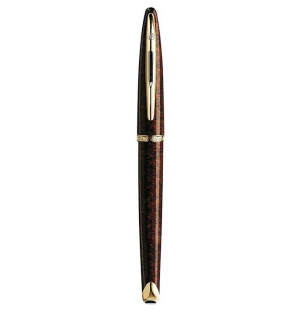 法国产，Waterman 威迪文 Carène 海韵 琥珀纹珍漆金夹墨水笔 M尖 989.71元（天猫旗舰店4030元） 值值值-买手聚集的地方