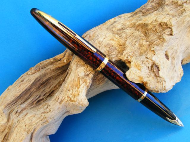 法国产，Waterman 威迪文 Carène 海韵 琥珀纹珍漆金夹墨水笔 M尖 989.71元（天猫旗舰店4030元） 值值值-买手聚集的地方