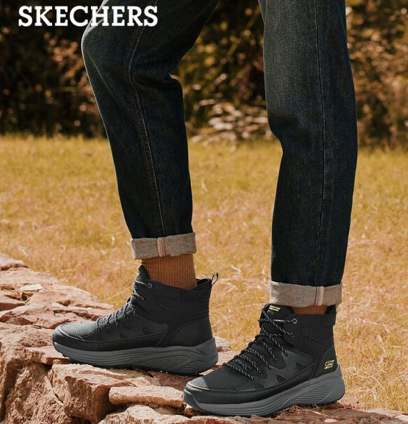 SKECHERS 斯凯奇  男士高帮厚底户外休闲靴子 118053 299.05元包邮 值值值-买手聚集的地方