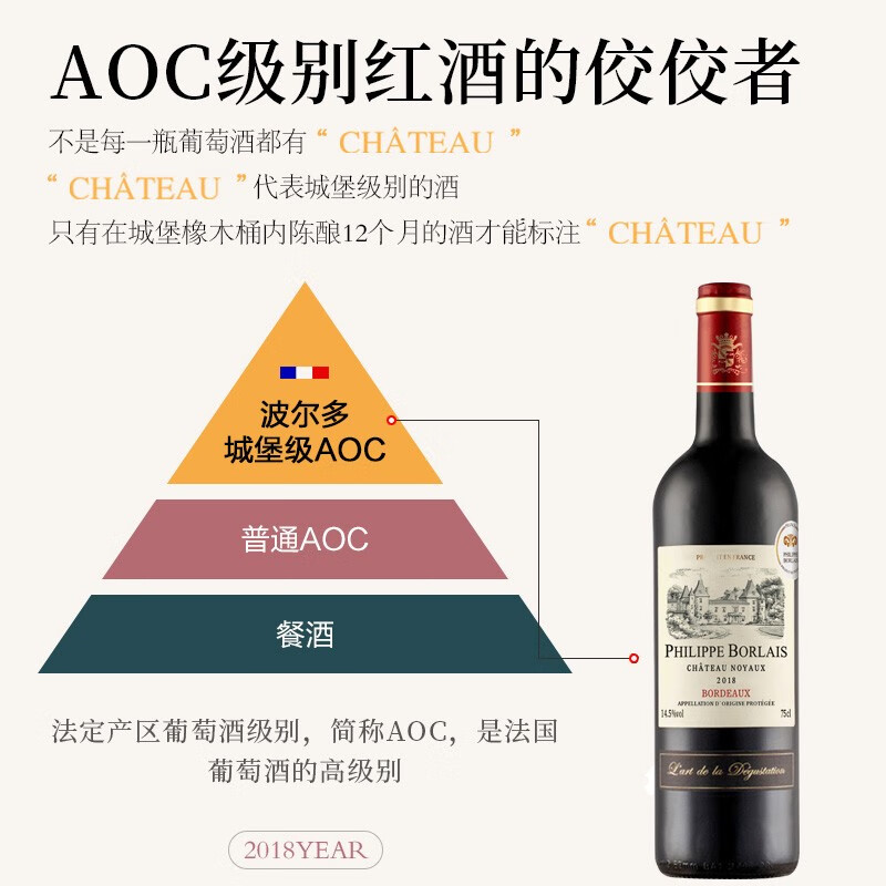 Philippe Borlais 菲利宝莱 法国牙原瓶进口 波尔多红酒城堡AOC级干红葡萄酒750mL*2瓶 皮质礼盒装 89元包邮 值值值-买手聚集的地方