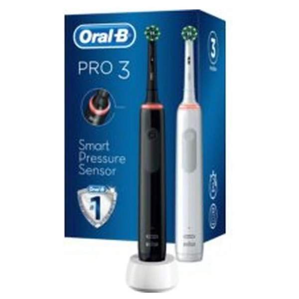 Oral-B 欧乐B Pro 3 3900 电动牙刷2支装 带3刷头 新低424.56元 值值值-买手聚集的地方