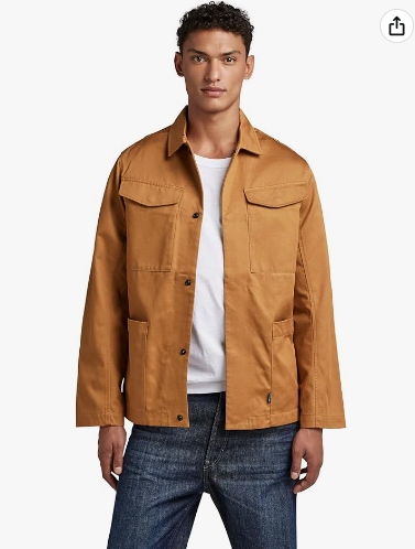 G-STAR RAW 2023年秋季新品Chore男士衬衫式夹克外套 D22936 541.22元（天猫旗舰店1848元） 值值值-买手聚集的地方