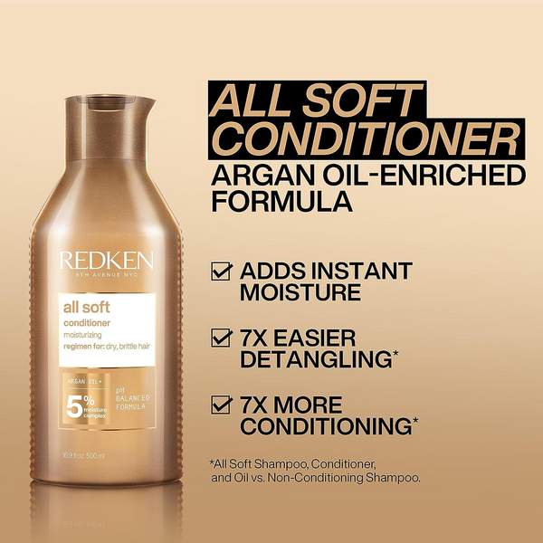 Redken 列德肯 全面柔顺防毛躁护发素300mL 90.76元 值值值-买手聚集的地方