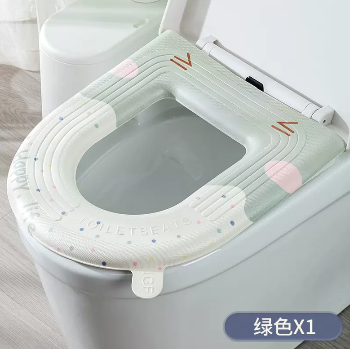 519 卡通图案EVA可水洗粘贴式马桶坐垫 6.9元包邮 值值值-买手聚集的地方
