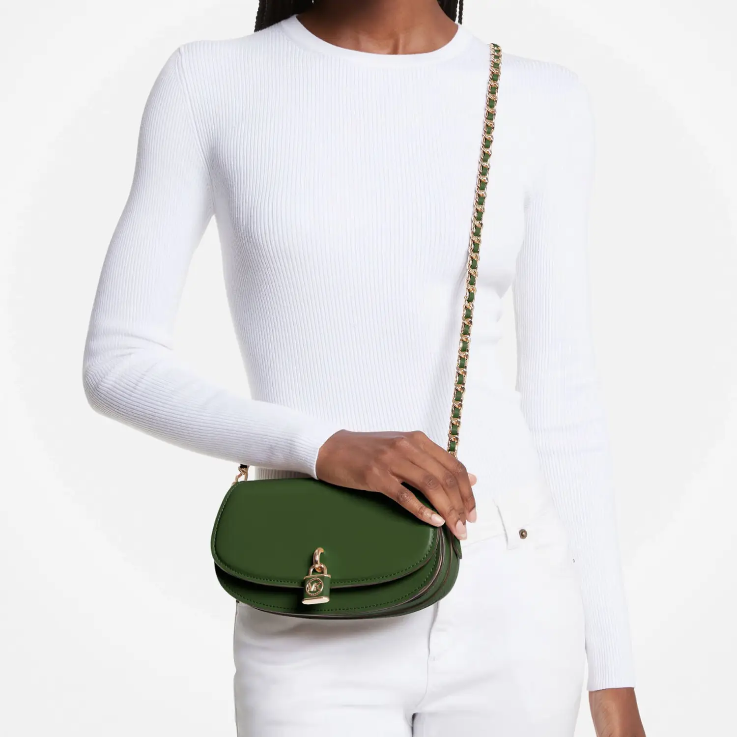 MICHAEL KORS 迈克·科尔斯 Mila 23年秋新款女士小号皮质链条斜挎包 30F3GIMM1L 新低1270.44元（天猫旗舰店3600元） 值值值-买手聚集的地方