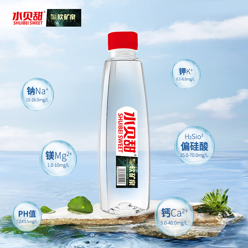 水贝甜 低钠矿泉水 550ml*20瓶 30.9元包邮（双重优惠） 值值值-买手聚集的地方