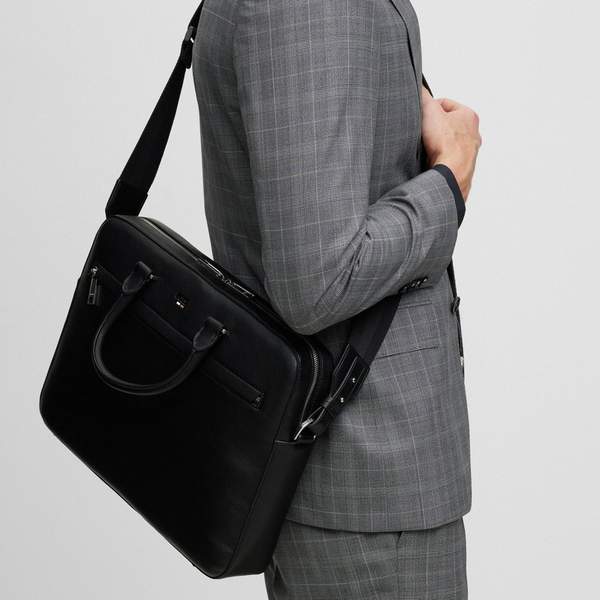 BOSS Hugo Boss 雨果·博斯 Ray_S Doc 男士仿皮公文包50490855 818元 值值值-买手聚集的地方