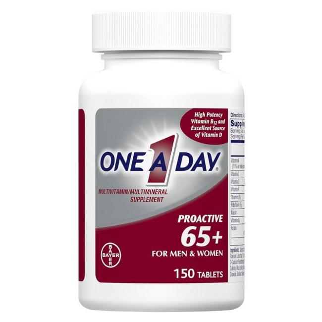 亚马逊销冠！拜耳 One A Day 65岁以上老年多种复合维生素 150片 新低52.1元 值值值-买手聚集的地方