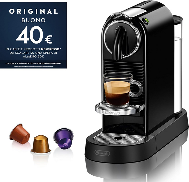 De'Longhi 德龙 Nespresso EN167.B Citiz 胶囊咖啡机 带16颗咖啡胶囊 842.93元 值值值-买手聚集的地方