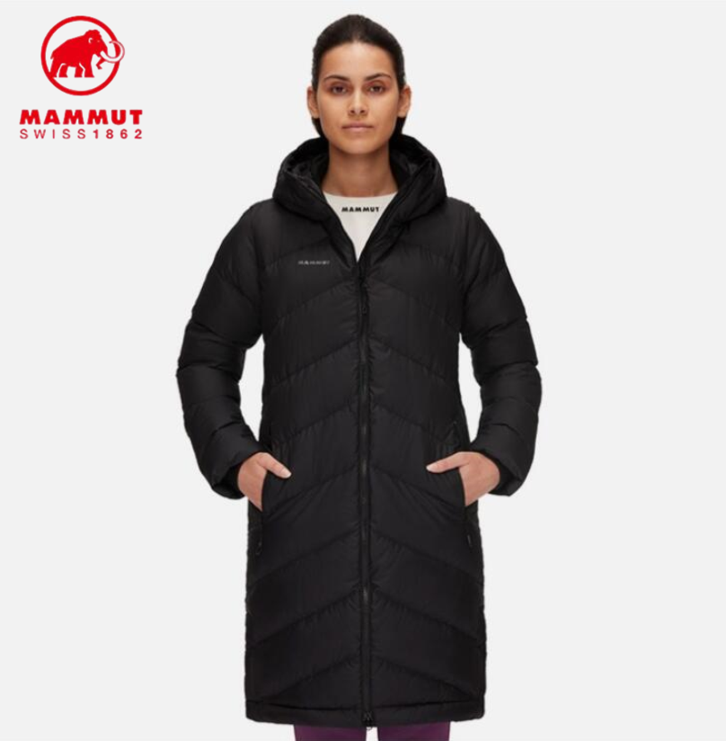 Mammut 猛犸象 Fedoz 女士750蓬白鸭绒​防风防泼水连帽长款派克羽绒服 1013-02090 1652.2元（天猫旗舰店3998元） 值值值-买手聚集的地方