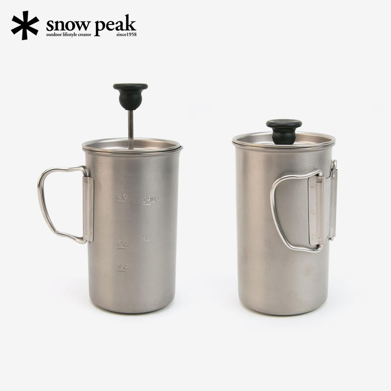 Snow Peak 雪峰 CS-111 钛合金法压咖啡壶 450mL 新低312.89元 值值值-买手聚集的地方