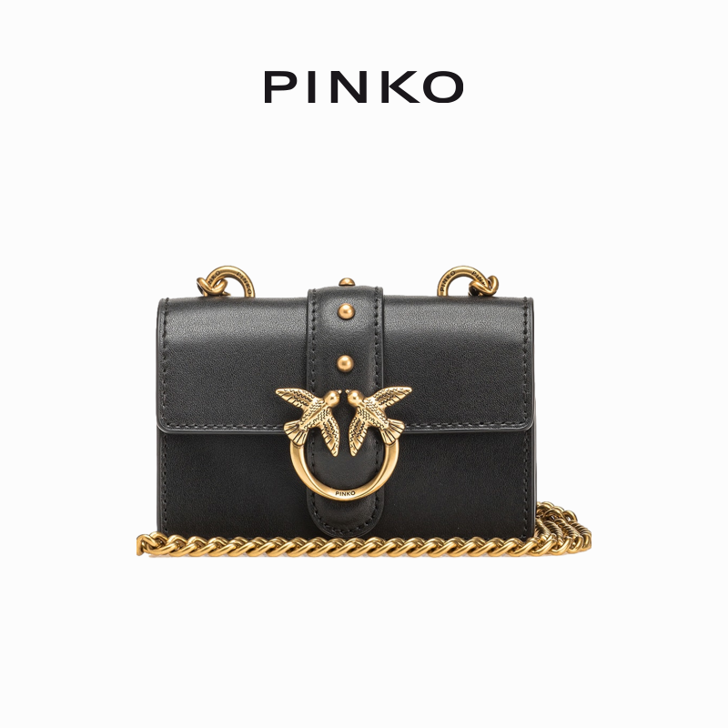 PINKO 品高 2024年早春新品 女士经典迷你飞鸟包链条包斜挎包 100064_A0F1 526.34元（天猫17500元） 值值值-买手聚集的地方
