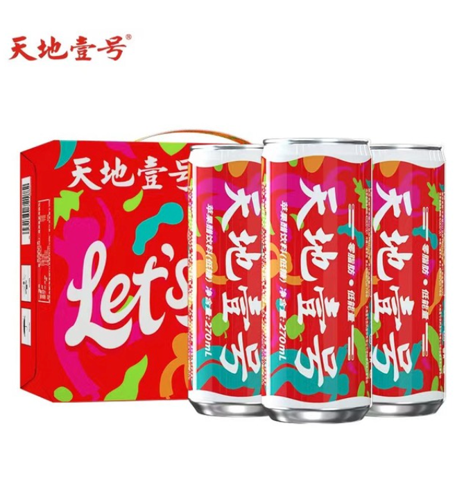 天地壹号 发酵苹果醋饮料 270mL*12罐 29.8元包邮 值值值-买手聚集的地方