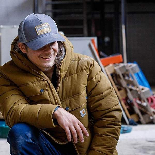 库存浅，Carhartt 卡哈特 Montana 男士连帽保暖棉服外套 橡木棕色S码 折后1070元（Prime会员94折） 值值值-买手聚集的地方