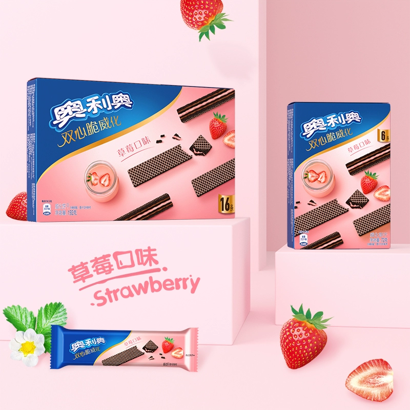 亿滋 奥利奥 双心脆威化饼干 36条 新低15.9元包邮（返4元卡后） 值值值-买手聚集的地方
