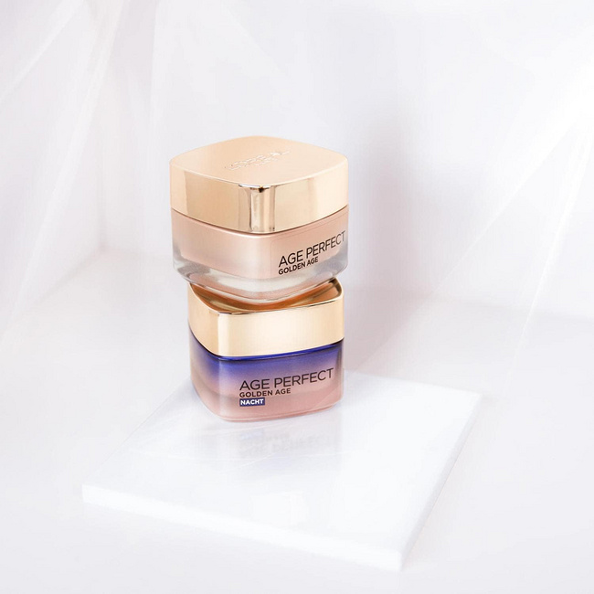 L'Oreal Paris 欧莱雅 Age Perfect 系列 金致臻颜面霜套装（日霜50mL+晚霜50mL） 107元 值值值-买手聚集的地方