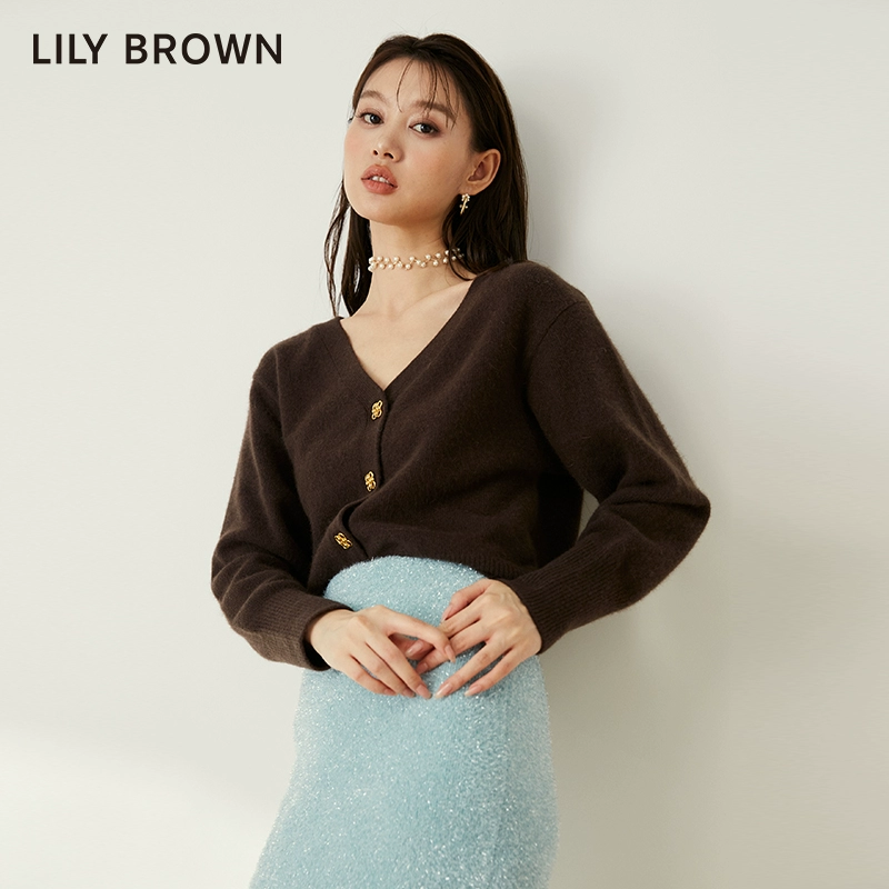 Lily Brown 莉莉布朗 女士羊毛浣熊V领针织开衫 LWND234040 385.56元（天猫旗舰店710元） 值值值-买手聚集的地方