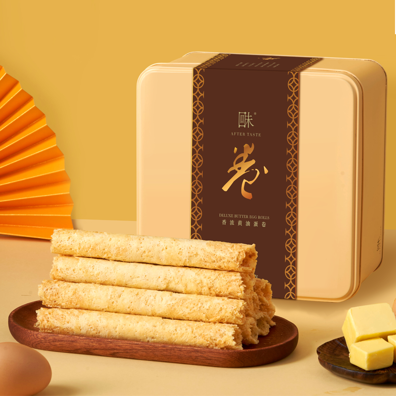 香港品牌，回未 香浓黄油蛋卷320g 铁罐装 49元包邮（2件88.5元） 值值值-买手聚集的地方