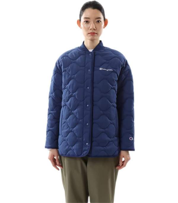 日版，Champion 冠军 CW-YS605 女士棒球领中棉夹克 398元 值值值-买手聚集的地方