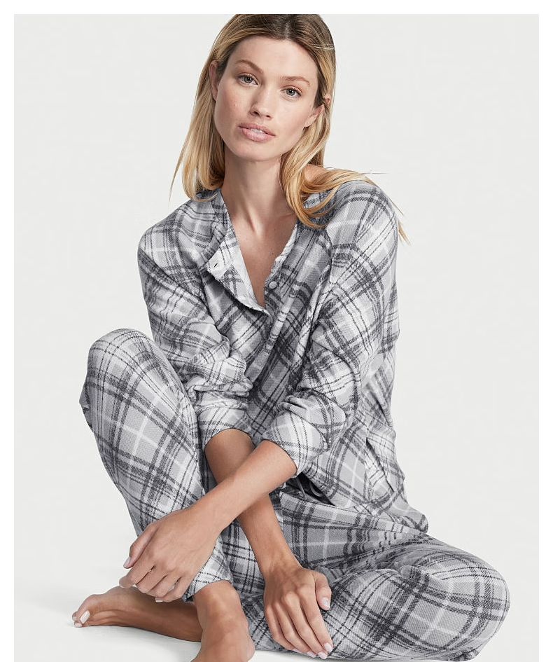 VICTORIA'S SECRET 维多利亚的秘密 女士长袖宽松套头家居服套装 多色 118元包邮 值值值-买手聚集的地方