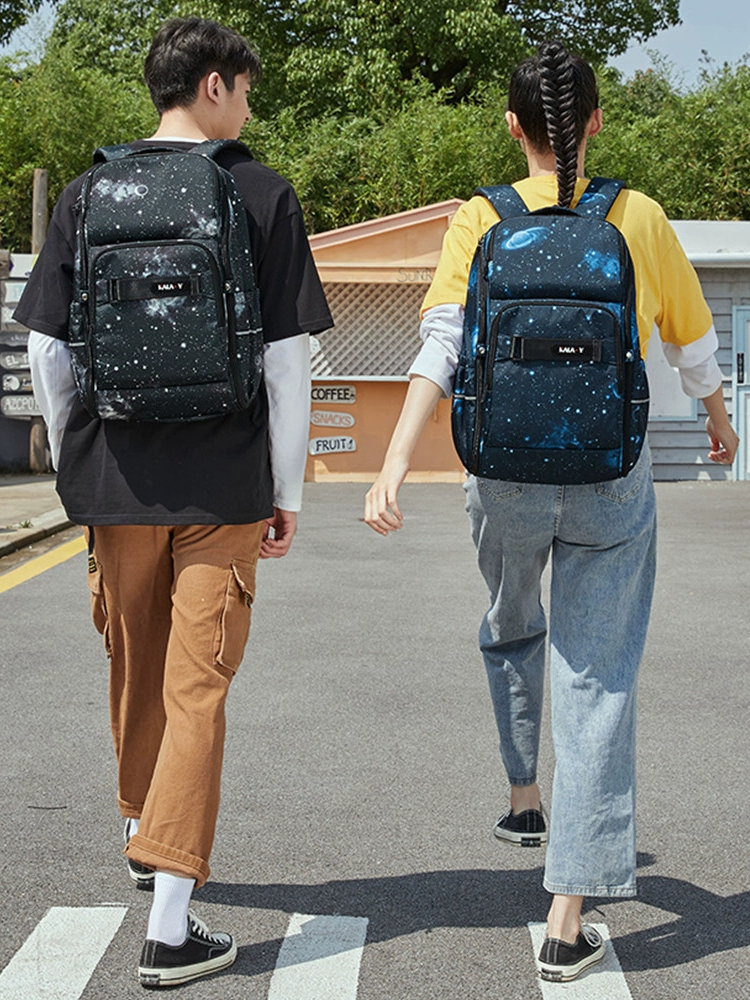 KALA·Y 卡拉羊 CX5448 时尚防水多功能双肩包书包25L 109元包邮 值值值-买手聚集的地方