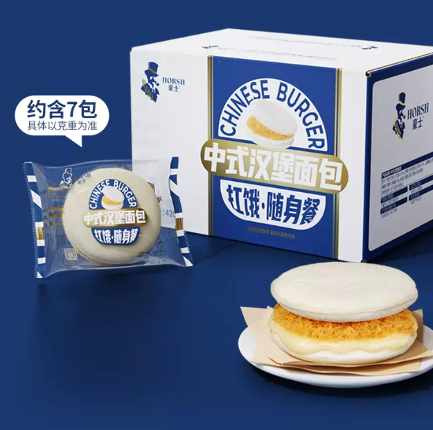 豪士 中式汉堡面包 420g 23.9元包邮 值值值-买手聚集的地方