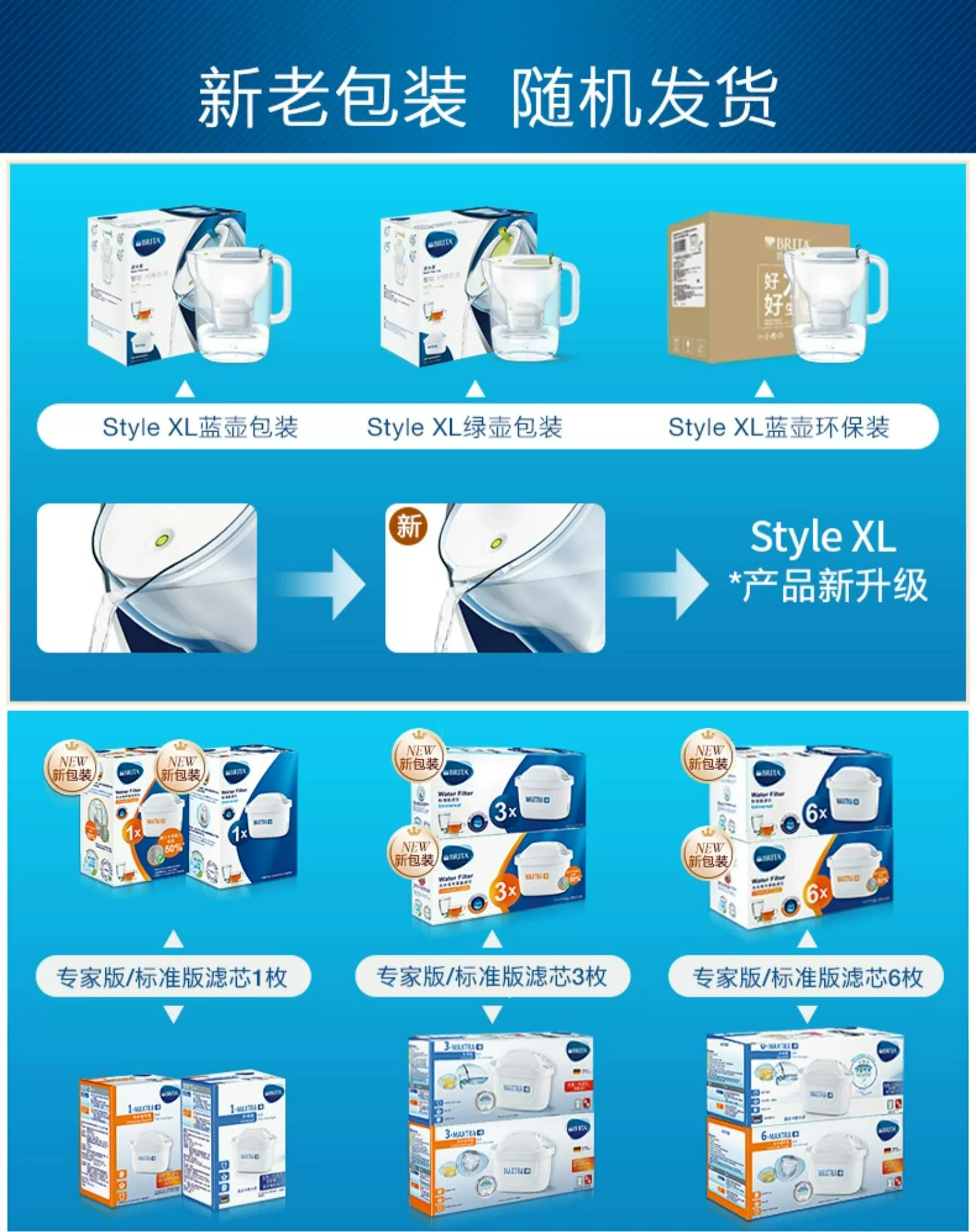Brita 碧然德 Style设计师系列 滤水壶 3.5升（1壶4芯） 179元包邮 值值值-买手聚集的地方