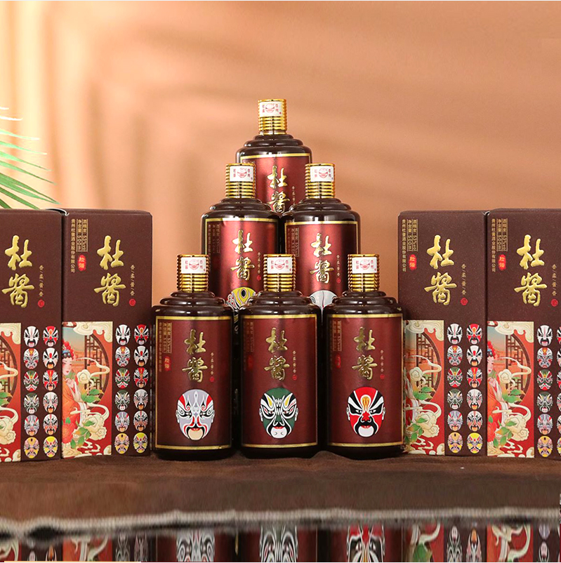 杜酱 脸谱 53度贵州窖藏老酒酱香型白酒礼盒 500mL*6瓶整箱 含3个手提袋 399元顺丰包邮 值值值-买手聚集的地方