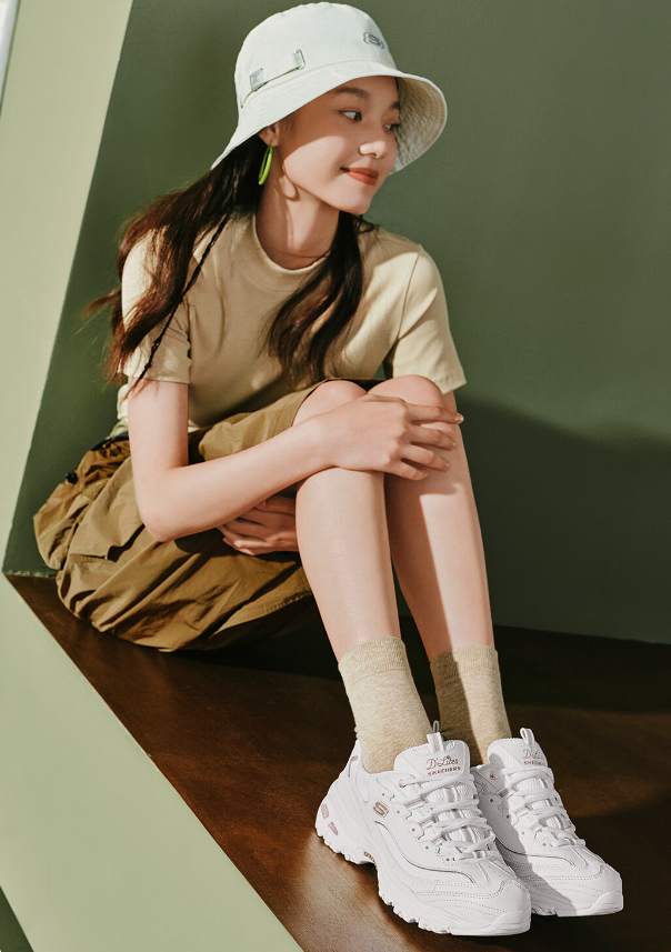 SKECHERS 斯凯奇 女士厚底减震老爹鞋休闲鞋 13145 289元包邮 值值值-买手聚集的地方
