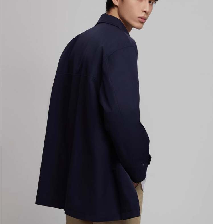 Gap 盖璞 男士春秋防雨防风翻领长款夹克外套 811146 284.05元 包邮 值值值-买手聚集的地方