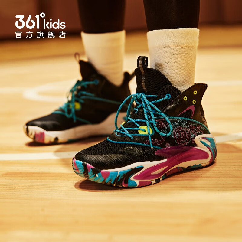 361° 御龙系列 男童国潮篮球鞋 99元包邮 值值值-买手聚集的地方