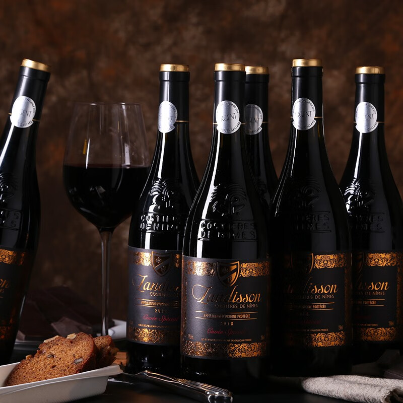 获奖产品，Landisson 勆迪 法国原瓶进口AOP级 窖藏干红葡萄酒750mL*6瓶 109元包邮 值值值-买手聚集的地方
