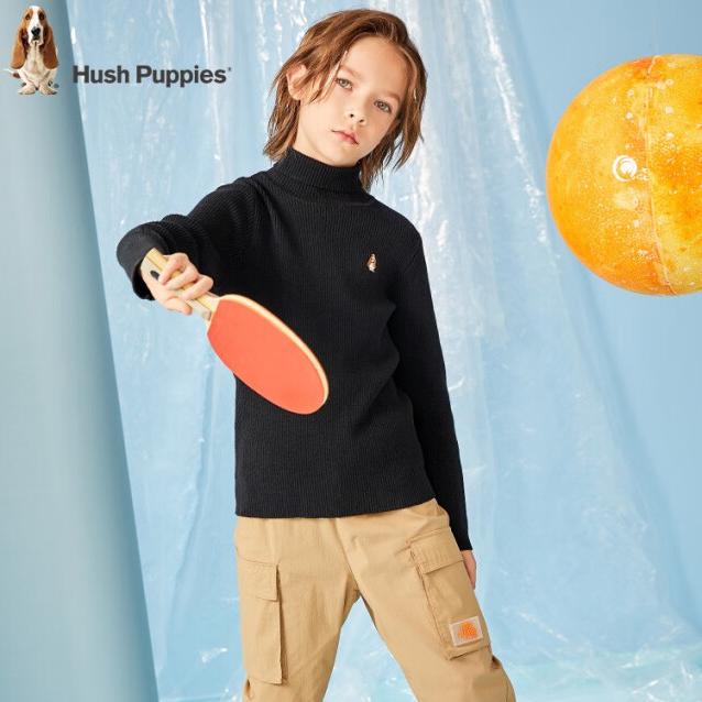 Hush Puppies 暇步士 儿童半高领针织打底衫（105~160码）多色 78元包邮 值值值-买手聚集的地方