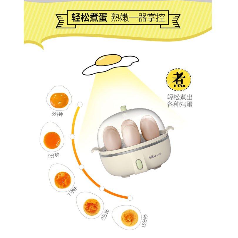 小熊 双层早餐机煮蛋器 ZDQ-B14Q1 39.8元包邮 值值值-买手聚集的地方