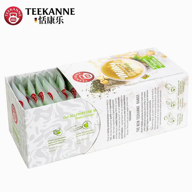 德国百年品牌，TEEKANNE 德康纳 奶香味爆米花绿茶 2g*15包 19.9元包邮 值值值-买手聚集的地方