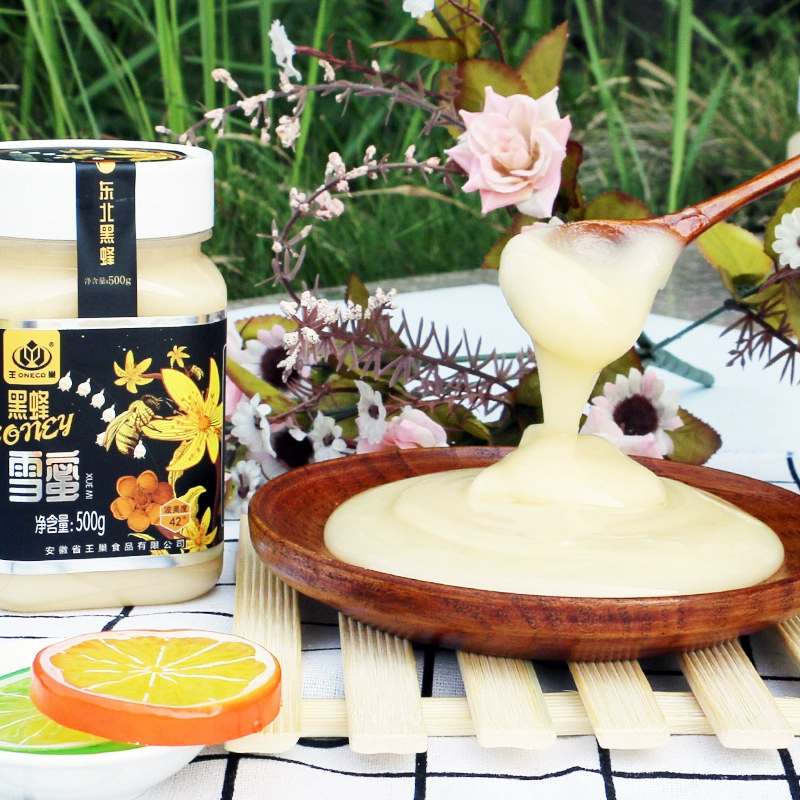 35年出口畅销品牌，王巢 东北黑蜂雪蜜结晶蜂蜜 500g 19.9元包邮 值值值-买手聚集的地方