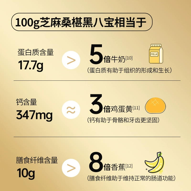 燕之坊 芝麻桑葚黑八宝粉 450g 29.9元包邮 值值值-买手聚集的地方
