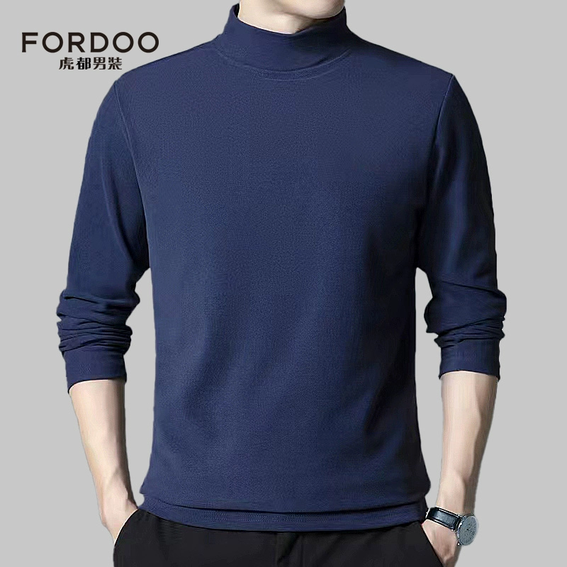 清仓低价，FORdoo 虎都 2023年秋冬新双面德绒半高领打底衫 4色 19.9元包邮 值值值-买手聚集的地方