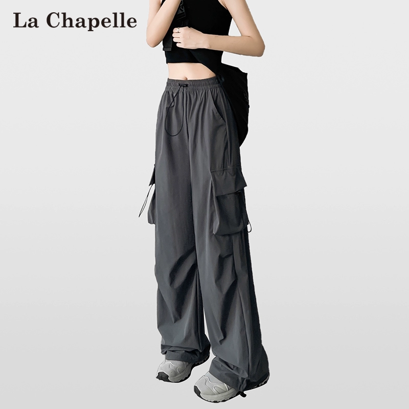 La Chapelle 拉夏贝尔 2024春季新款女式伞兵裤工装裤 4色 79元包邮 值值值-买手聚集的地方