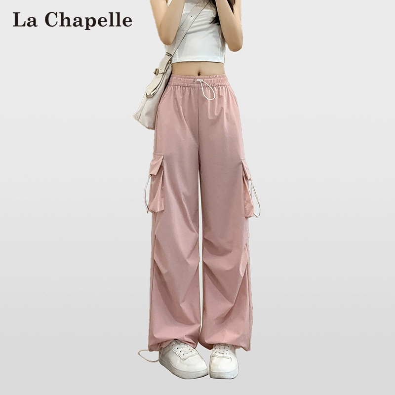 La Chapelle 拉夏贝尔 2024春季新款女式伞兵裤工装裤 4色 79元包邮 值值值-买手聚集的地方