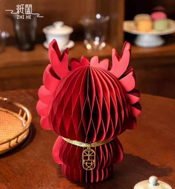 纸阖 2024龙年吉祥物福瑞龙 国潮生肖龙纸摆件 9.8元起包邮（需领券） 值值值-买手聚集的地方