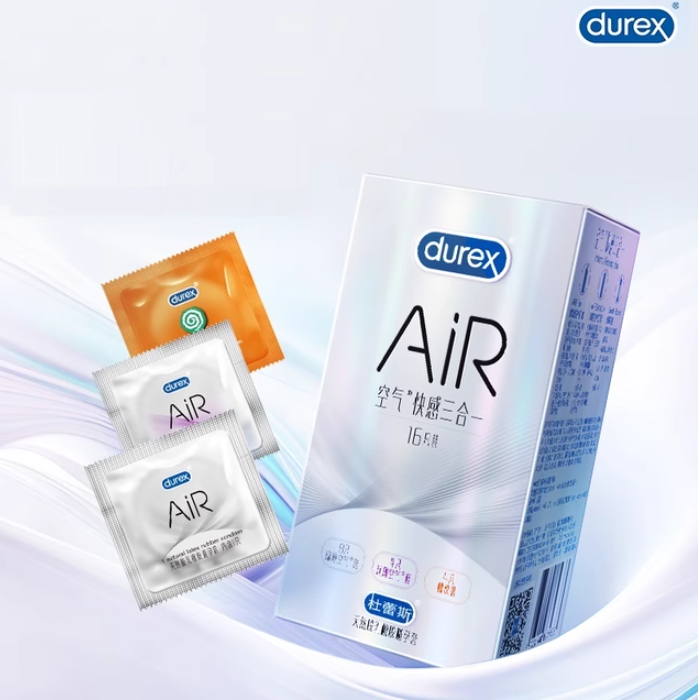 Durex 杜蕾斯 AiR空气快感三合一避孕套 16只 65.9元包邮（返10元卡后） 值值值-买手聚集的地方