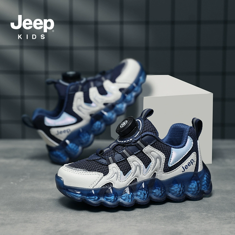 Jeep Kids 吉普 儿童旋钮扣网眼透气运动鞋 多色 99元包邮起 值值值-买手聚集的地方